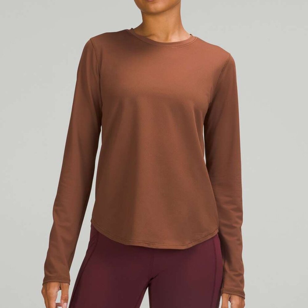 Lululemon High-Neck Running and Training Long Sleeve Shirt, Size 8